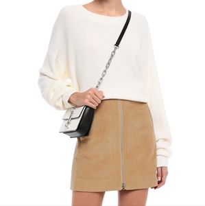 Rag and Bone tan corduroy mini skirt